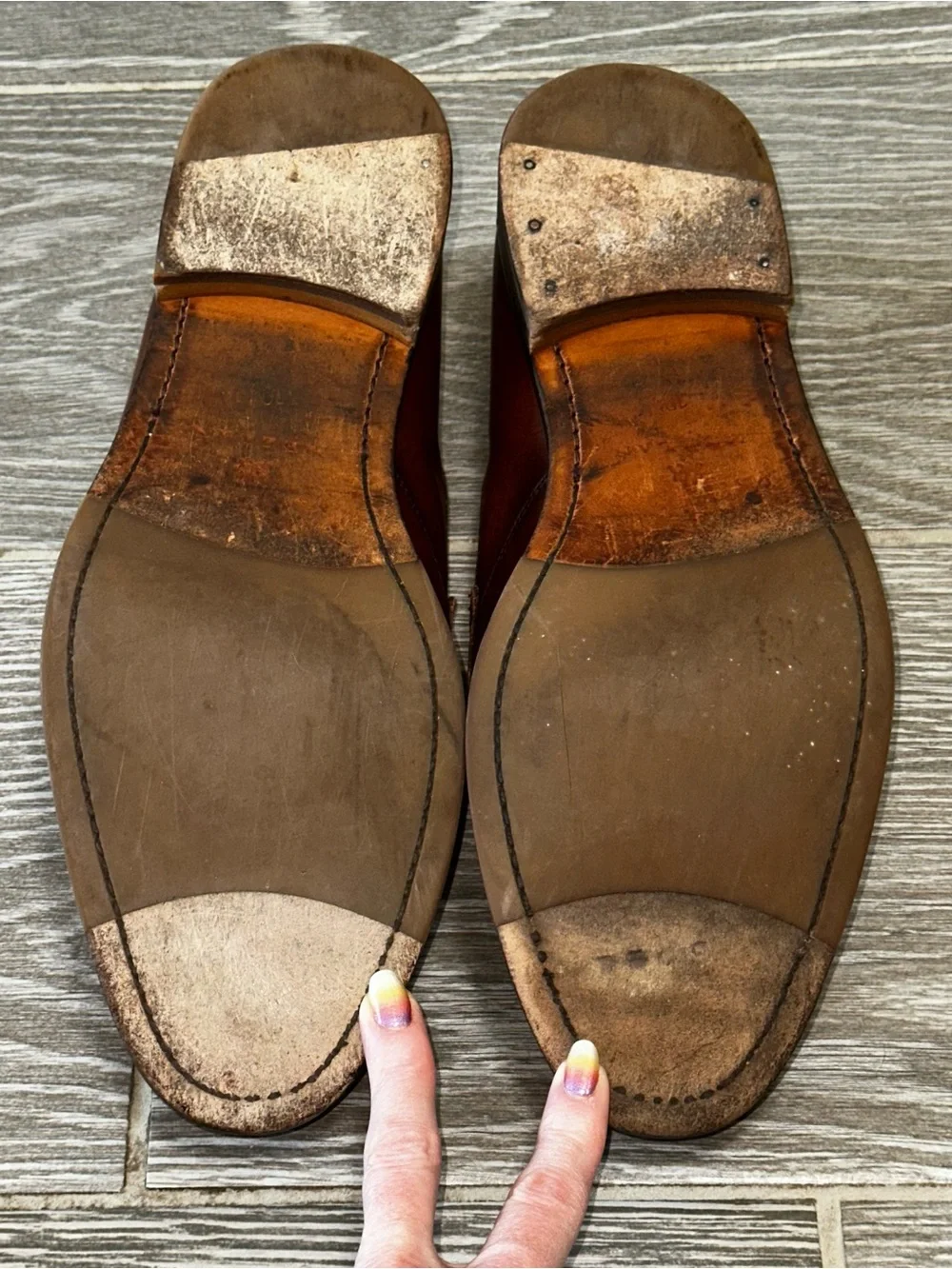Mezlan Calfskin Penny Loafer Men’s 10.5M Cognac Slip On Shoes Hand Crafted